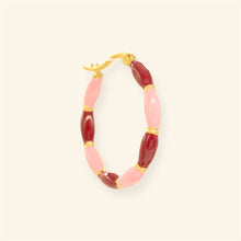 Afbeelding in Gallery-weergave laden, Burgundy Pink oorbel