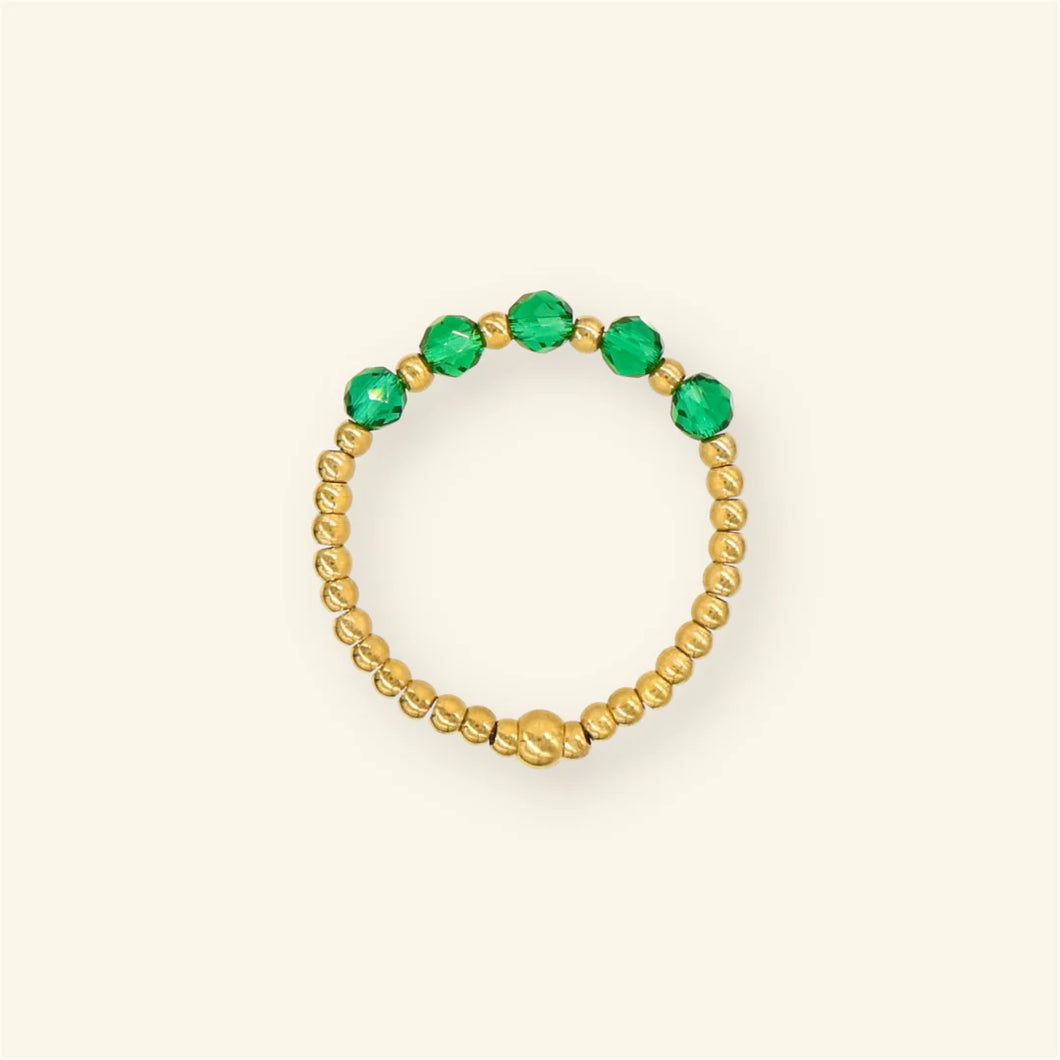Emerald Facet ring