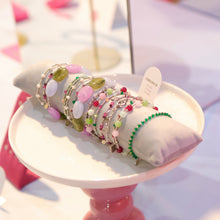 Afbeelding in Gallery-weergave laden, Purple Pink armband - zilver
