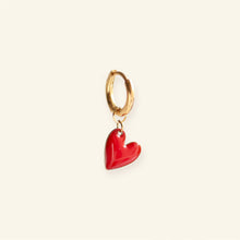 Afbeelding in Gallery-weergave laden, Mini Heart oorbel - Red
