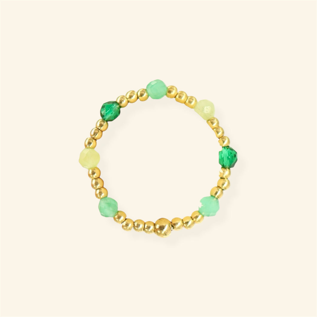 Green Facet ring