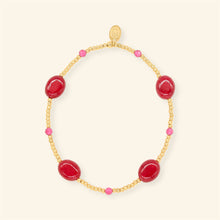 Afbeelding in Gallery-weergave laden, Bordeaux Gemstone armband
