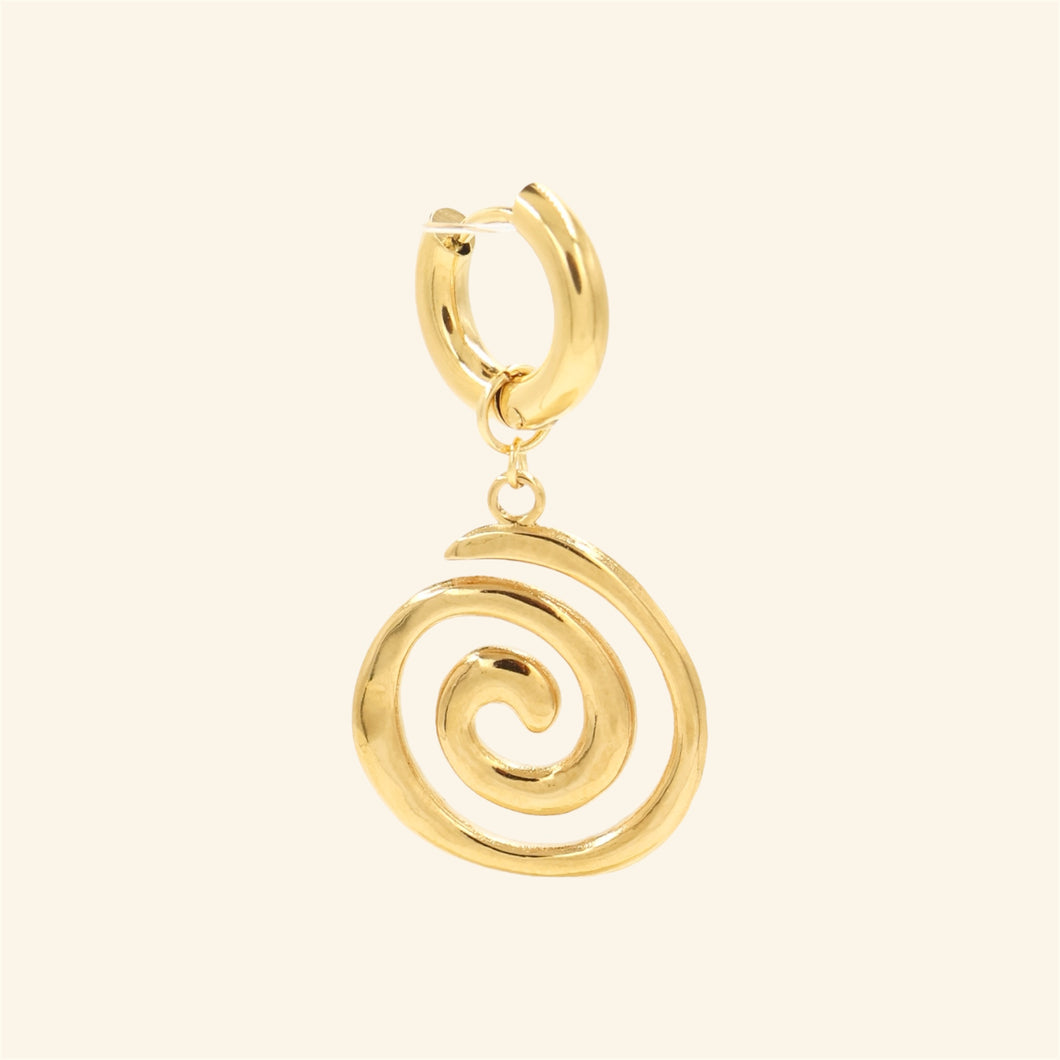 Swirl oorbel