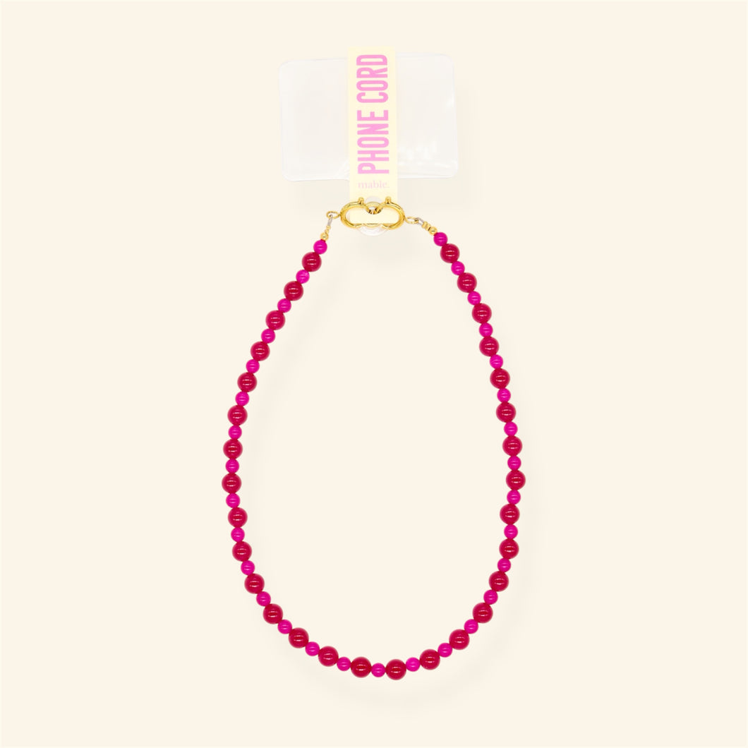 Phone Cord - Berry Blush