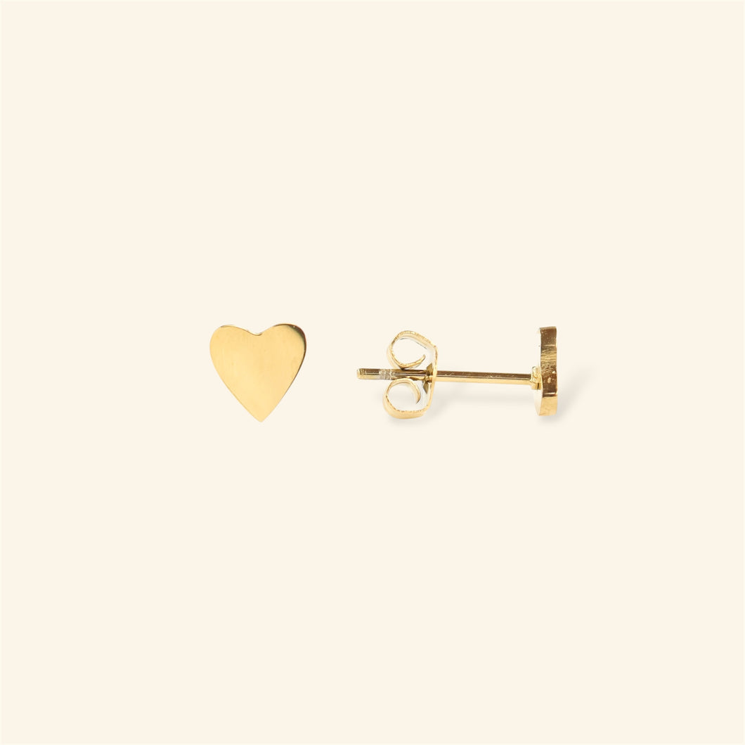 Golden Heart Stud - Single piece