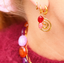 Afbeelding in Gallery-weergave laden, Berry Blush oorbel
